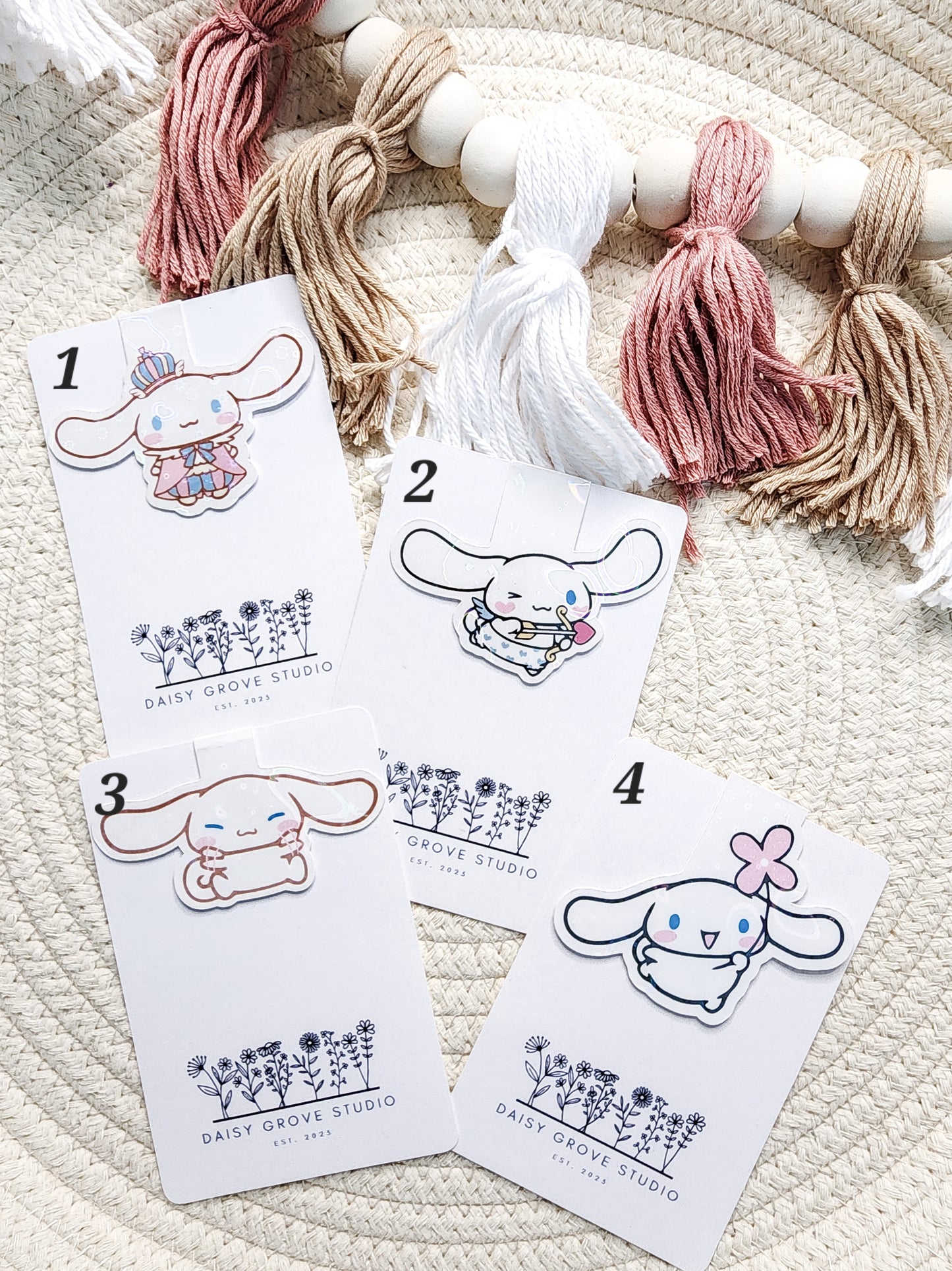 White Puppy Bookmarks