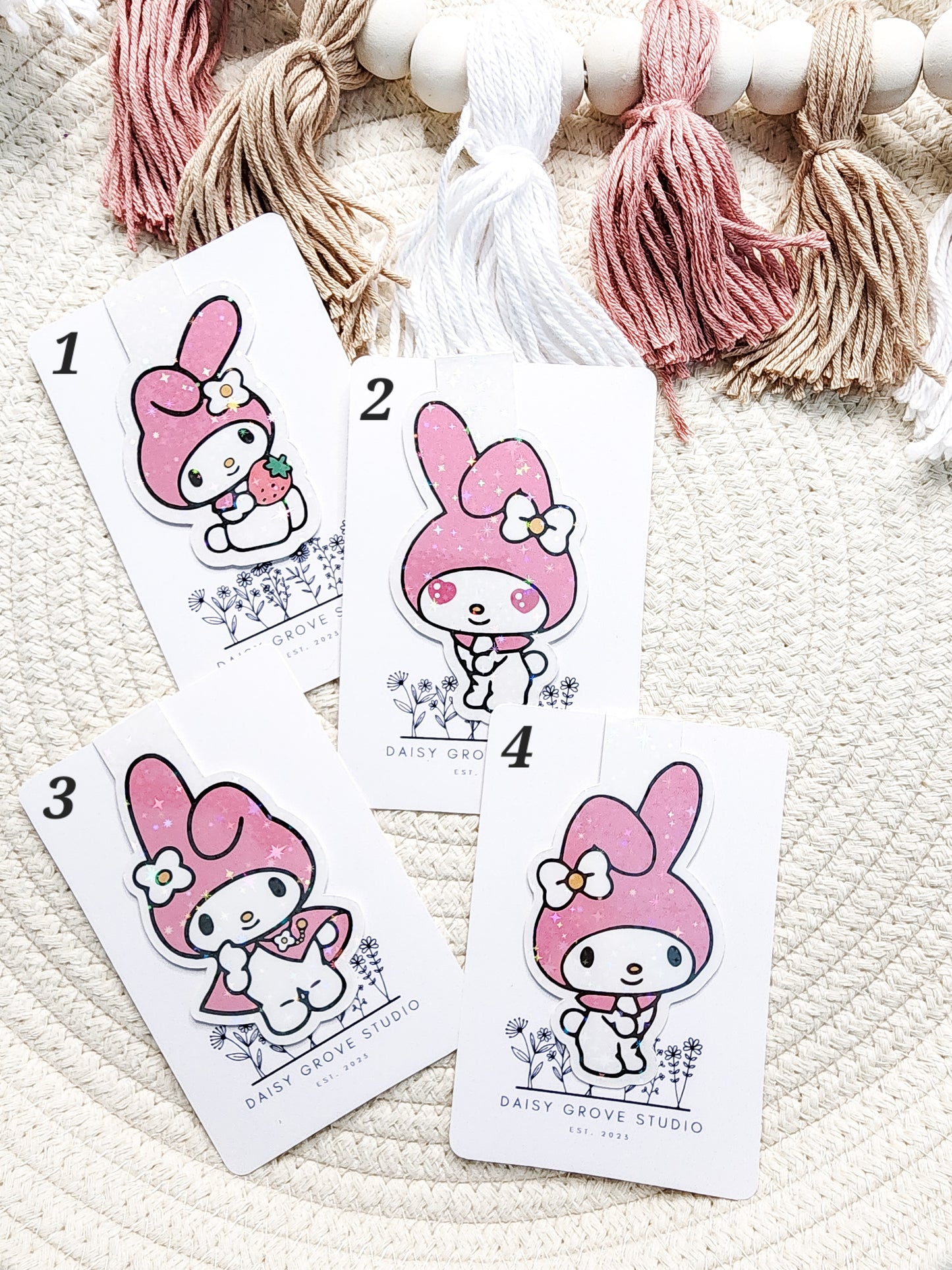 Pink Bunny Bookmarks