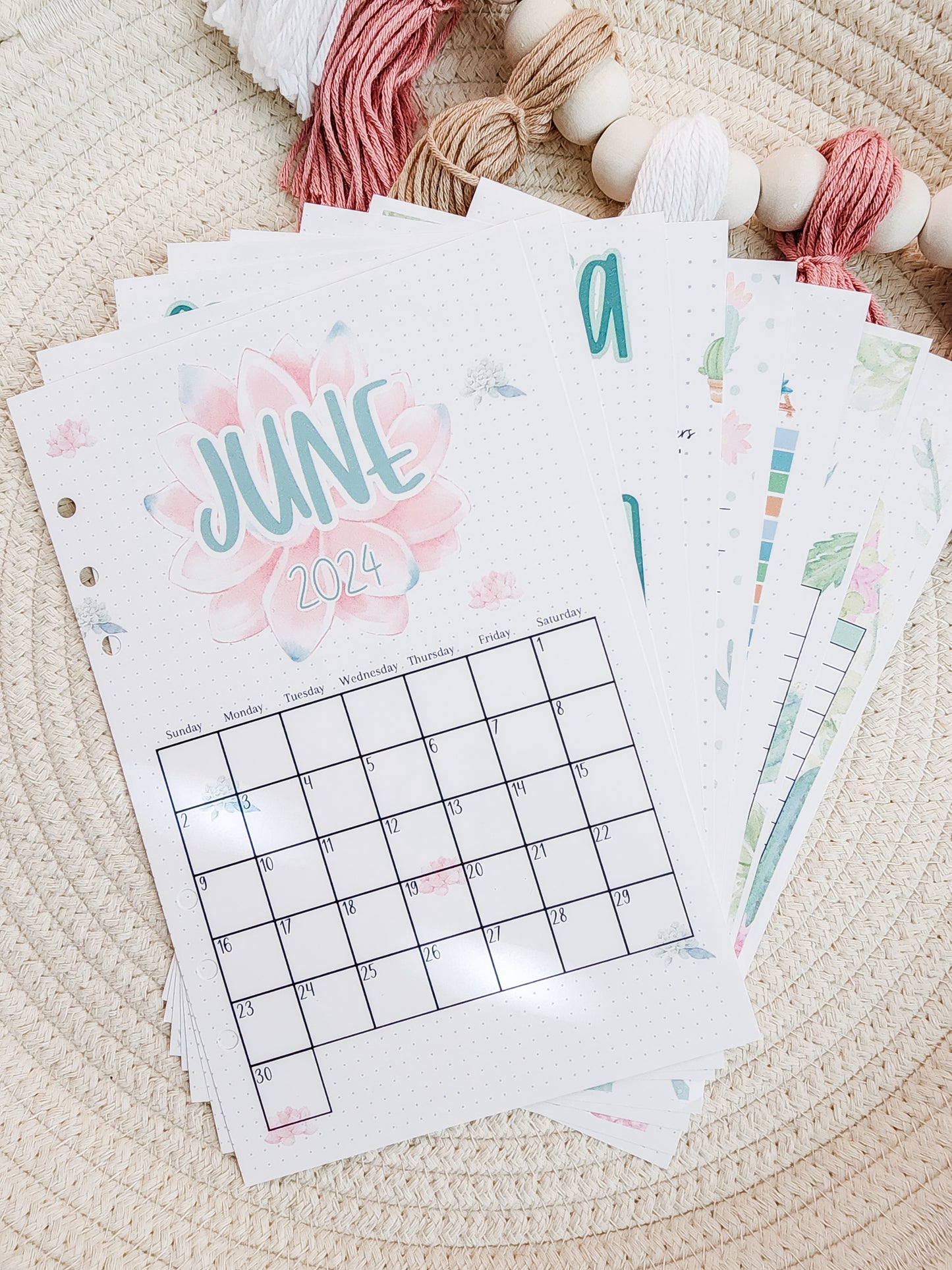 June 2024 Journal Spread (Small Biz Owner Edition)