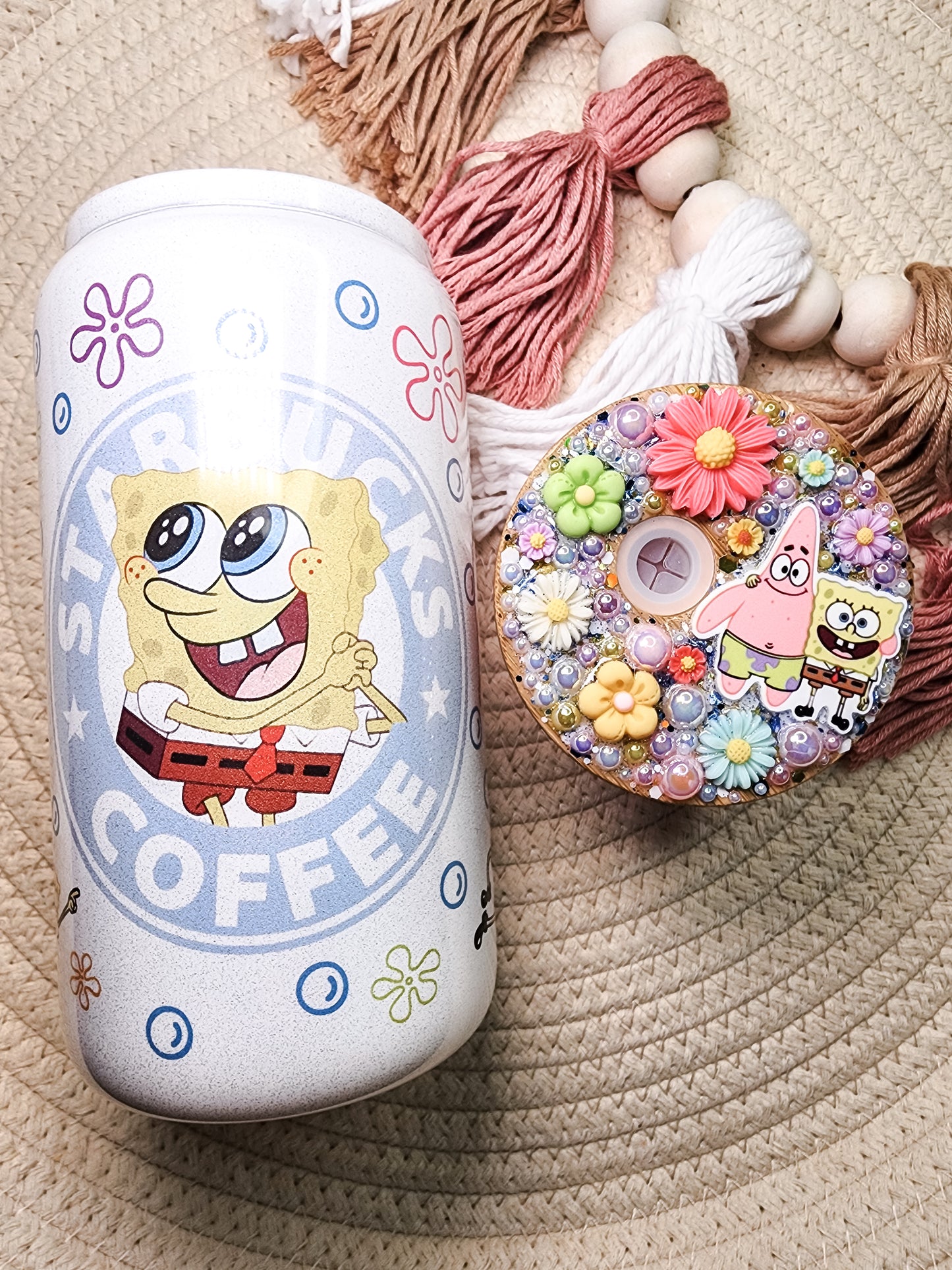 Happy Sponge 16oz Glass Can