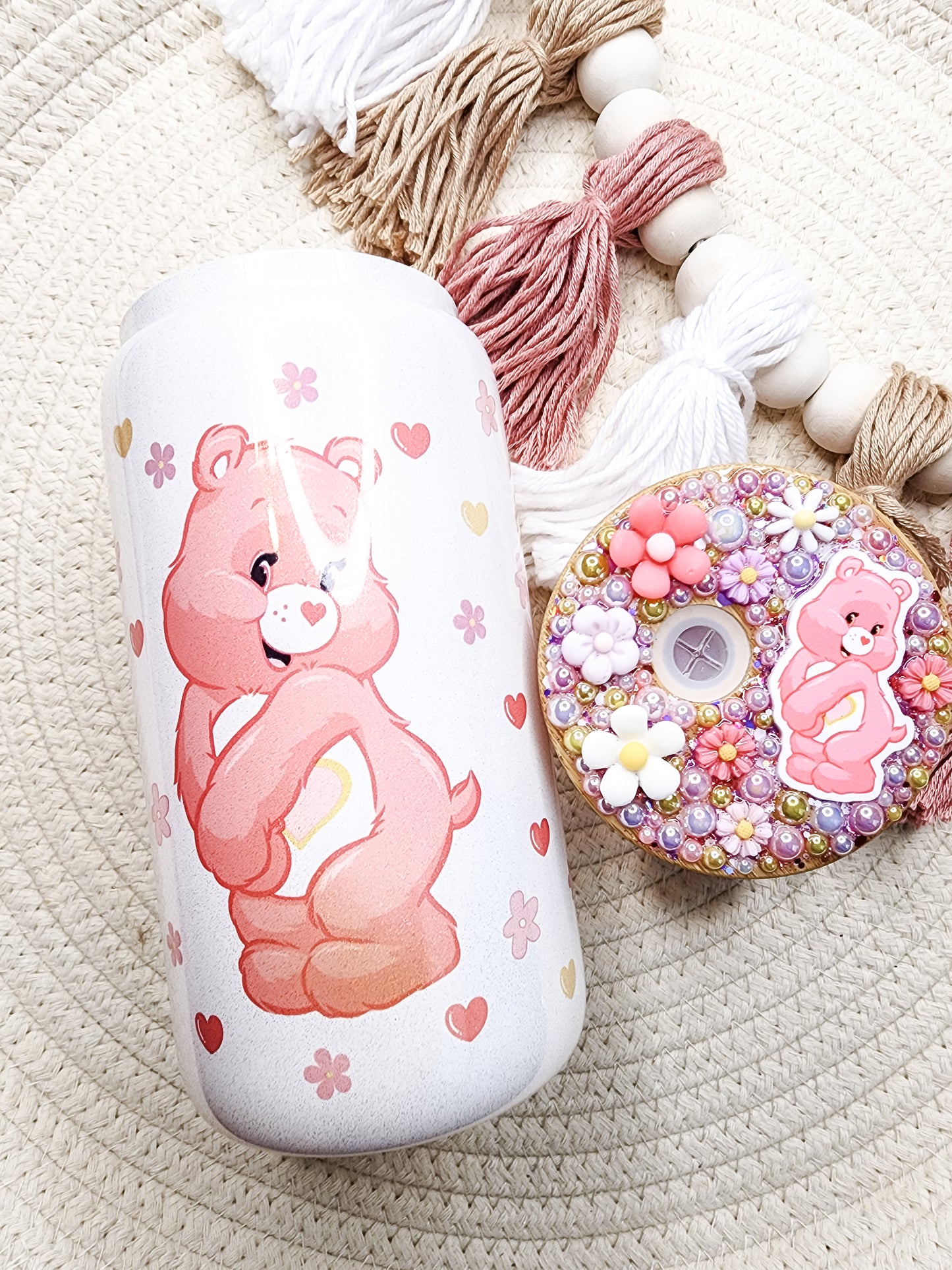 Caring Bears 16oz Glass Can