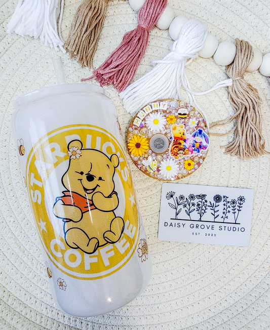 Honey Bear 16oz Glass Can