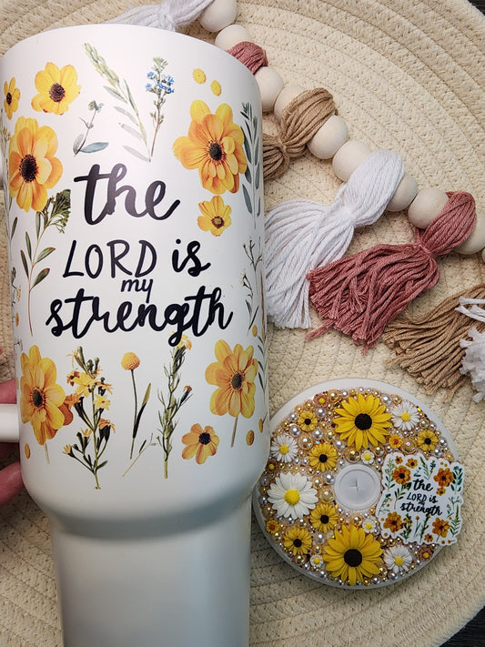 The Lord is my strength 40oz Tumbler